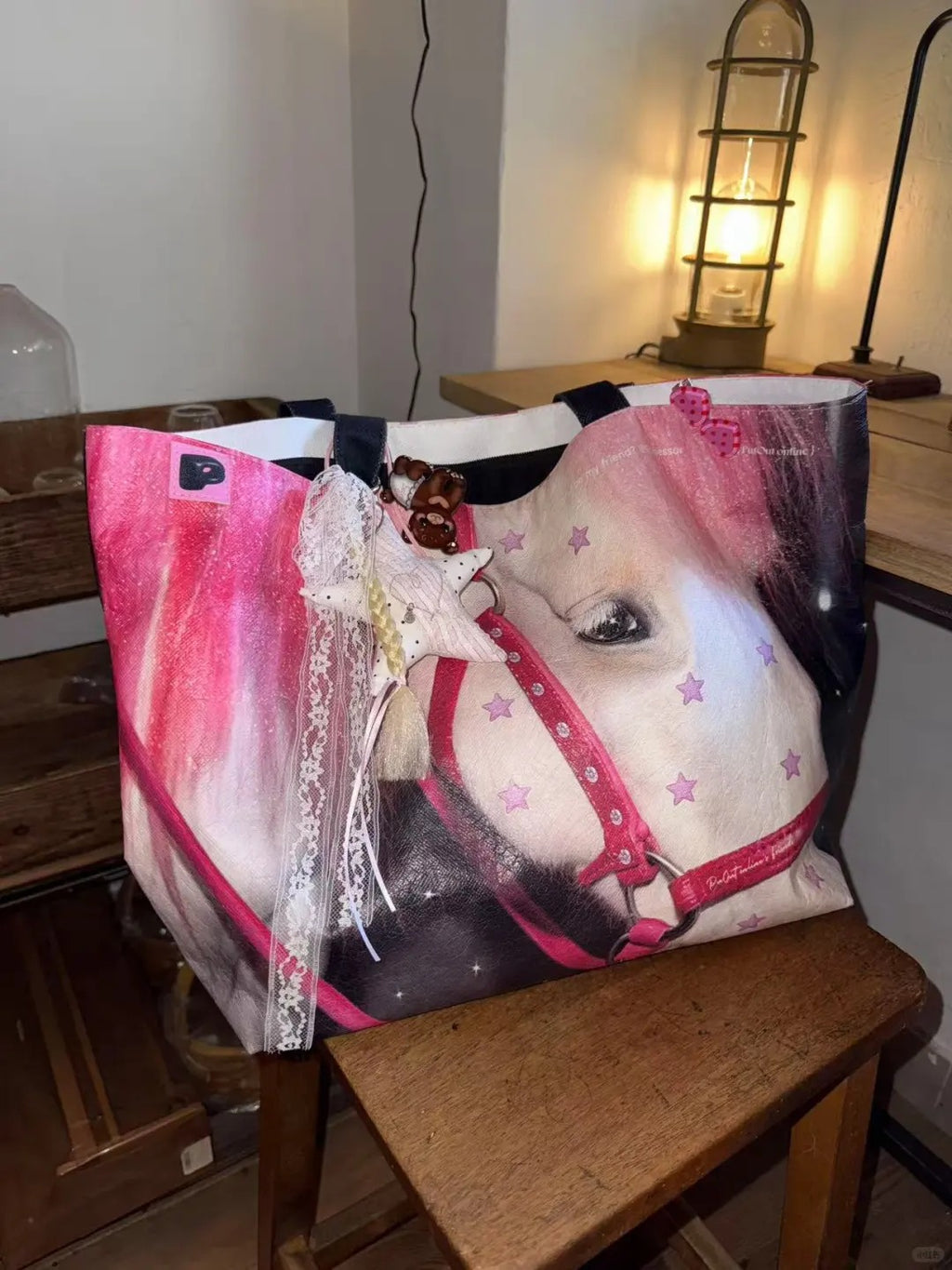 Blast Street E Bag - PutOut Original Millennium Pony Gyaru Subculture DuPont Paper Large Capacity Shopping Handbag